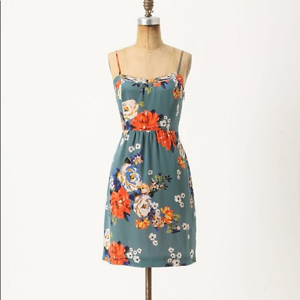 Anthro Moulinette Soeurs Verdant Slip Dress